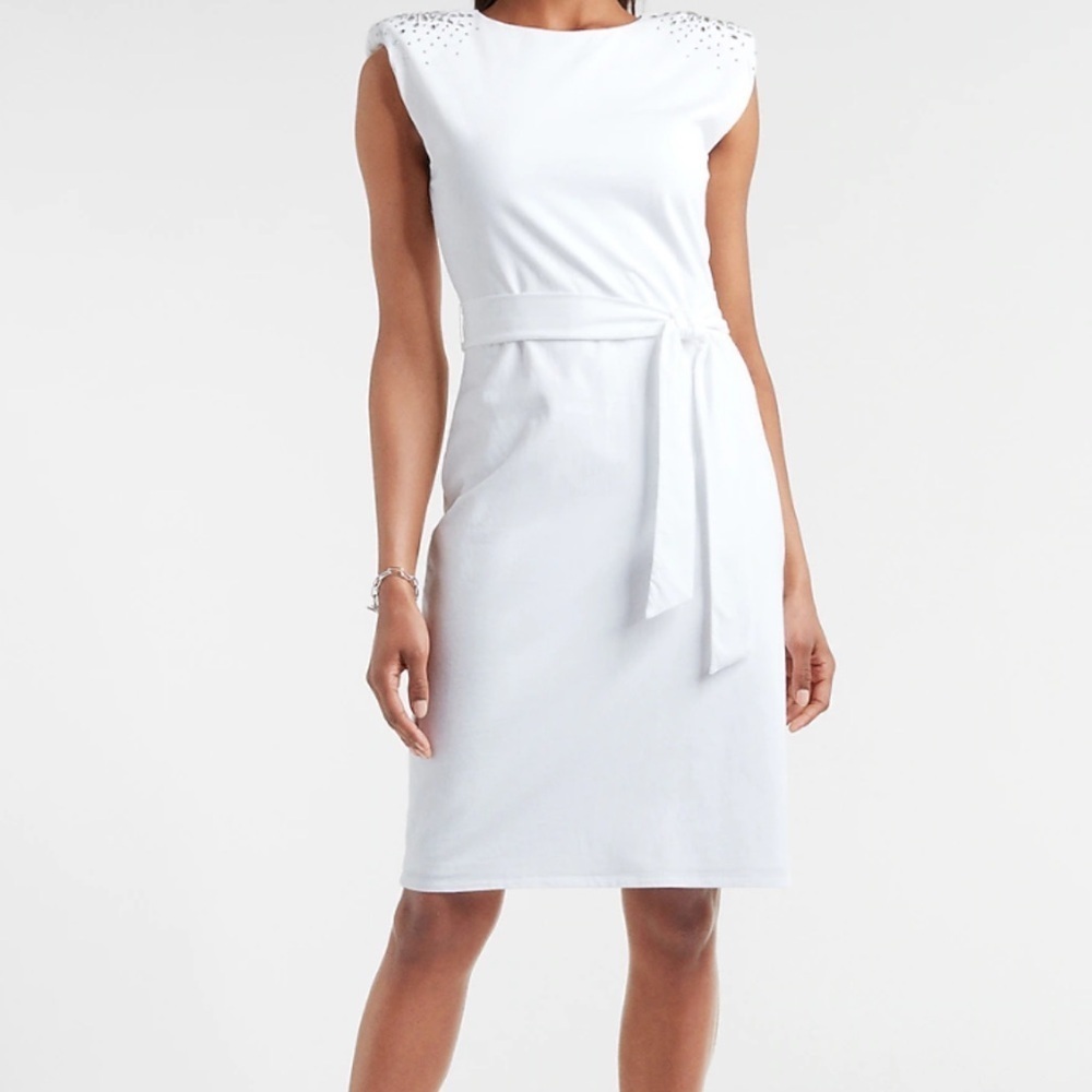 Express Rhinestone Jersey Knit Dress